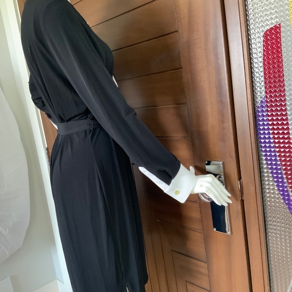 IVANKA, Black & White Belted Shirt Dress, Size XL - Picture 12 of 15